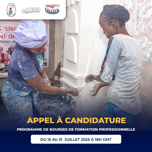 APPEL À CANDIDATURES – BOURSES DE FORMATION PROFESSIONNELLE GRATUITE Une opportunité unique pour les jeunes d’Abomey-Calavi et environs !